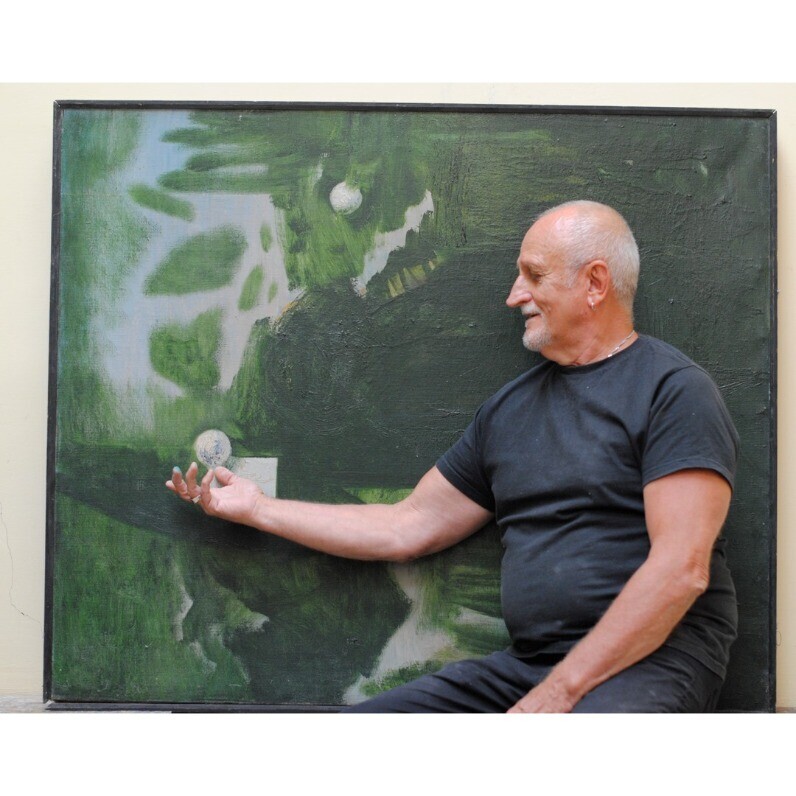 Oleksandr Belianskyi - The artist at work