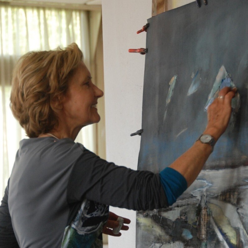 Olga Kovtun - De kunstenaar aan het werk