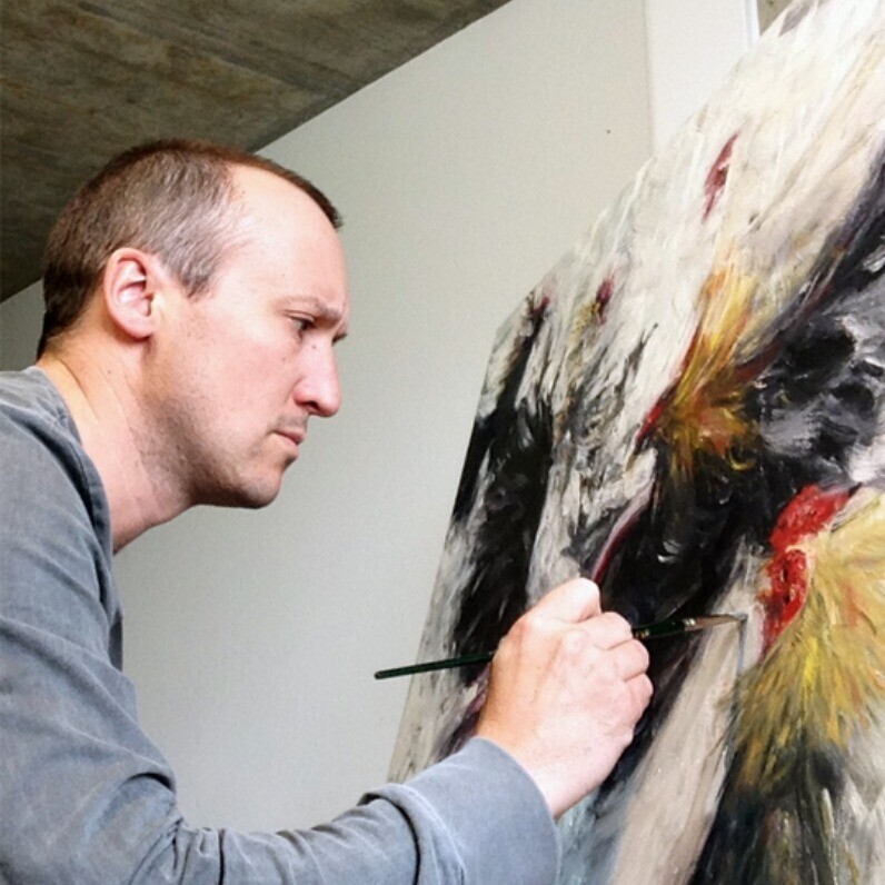 Oliver Staeuber - The artist at work