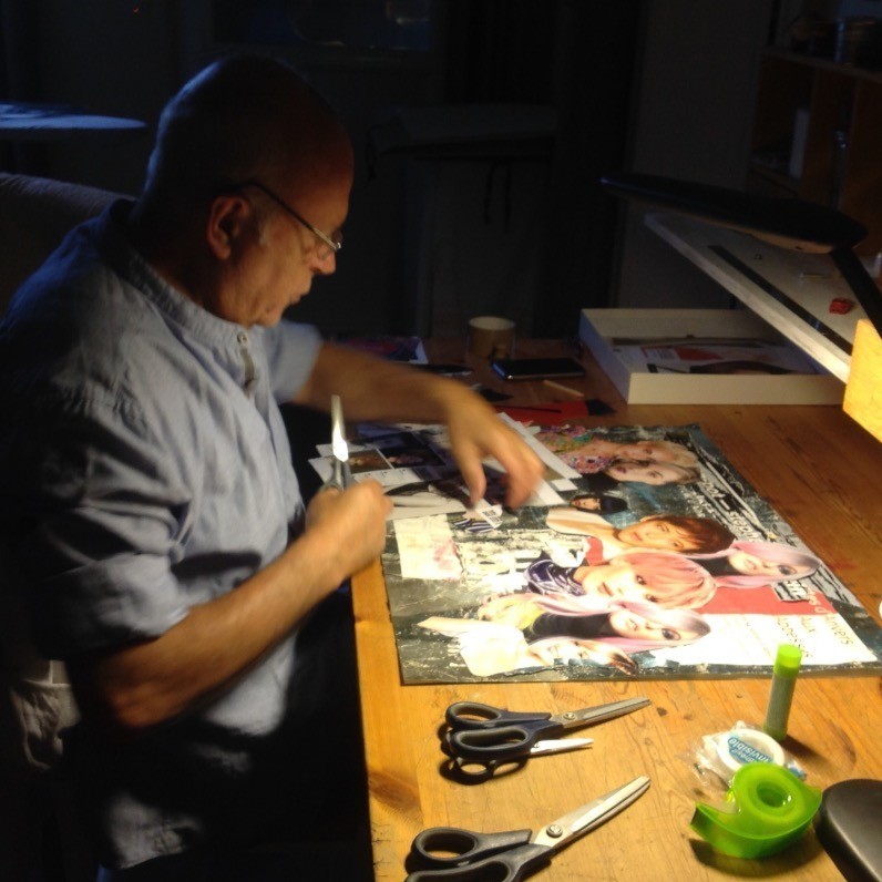 Olivier Bourgin - The artist at work