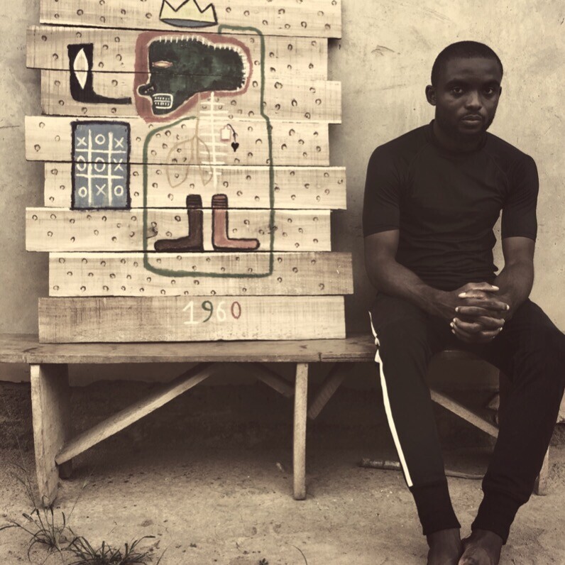 Oryiman Agbaka (St Valentino de Augusto) - El artista trabajando