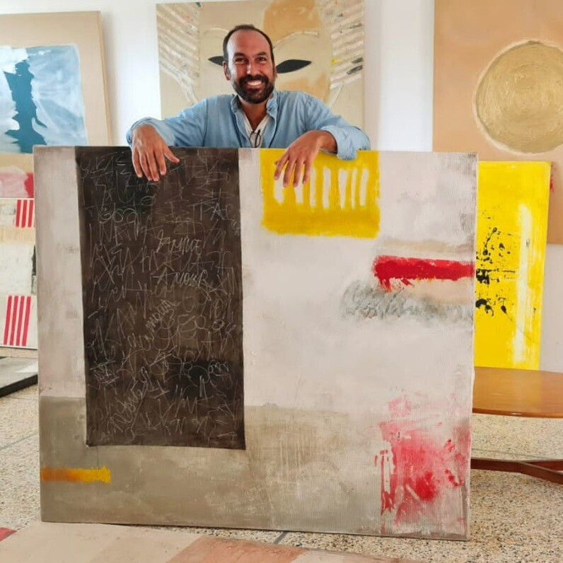 Othmane Tagmouti (TAG) - O artista no trabalho
