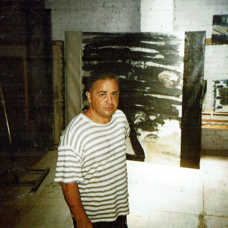 Paco Llorens - El artista trabajando