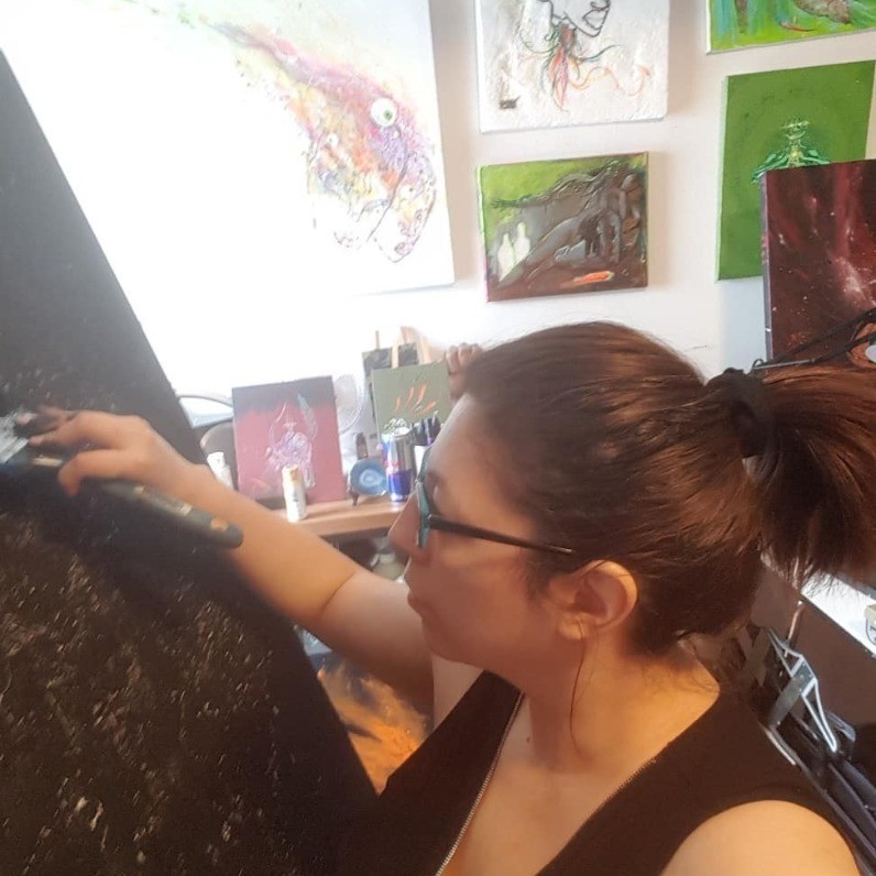 Paola Curutchet - The artist at work