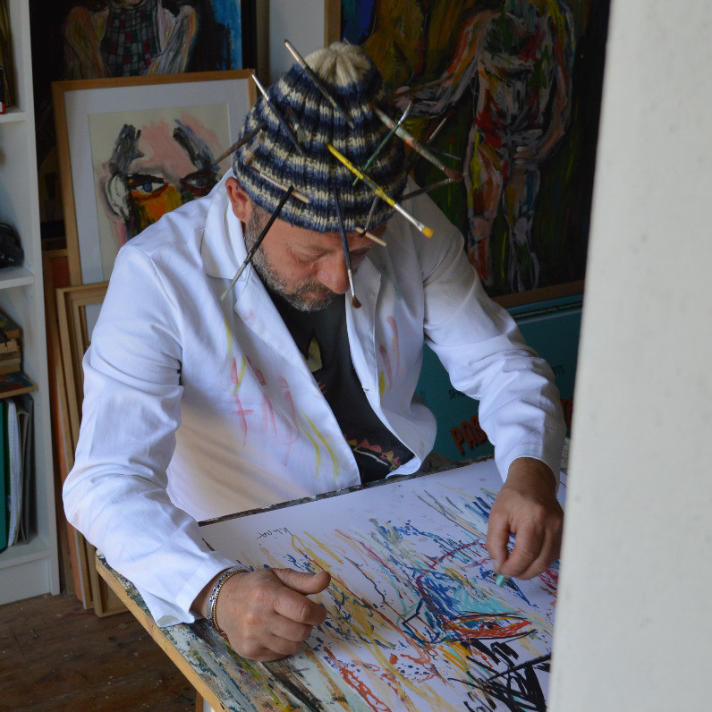 Pascal Briba - L'artiste au travail