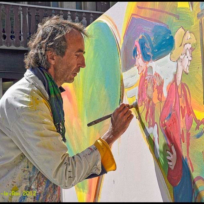 Patou Deballon - The artist at work