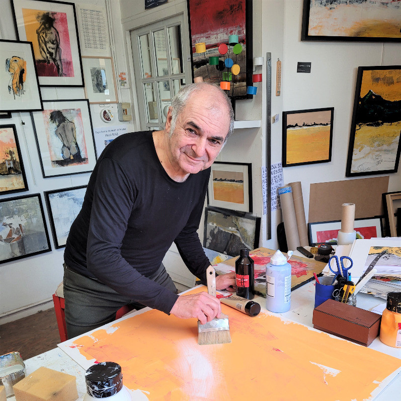 Paul Maz - The artist at work