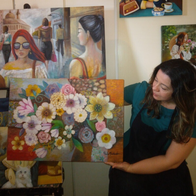 Paula Machado - O artista no trabalho