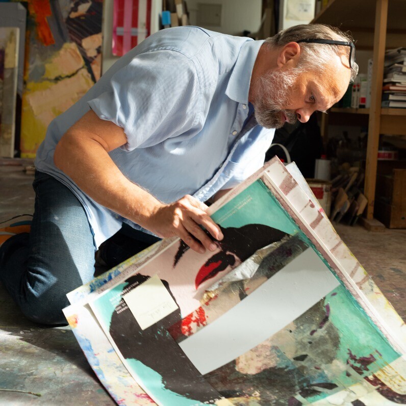 Peter Vahlefeld - The artist at work
