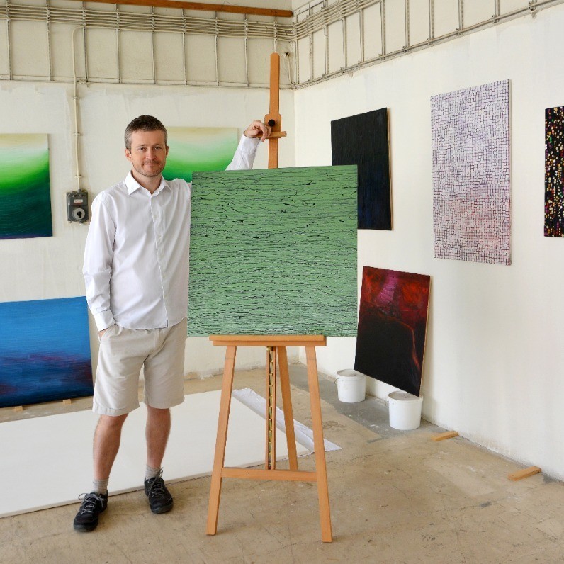 Petr Johan Marek - The artist at work