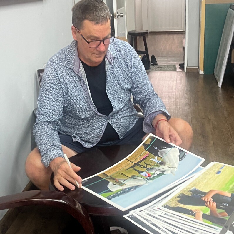 Philip Rang Acs - The artist at work