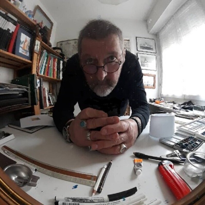 Philippe Brobeck - Der Künstler bei der Arbeit
