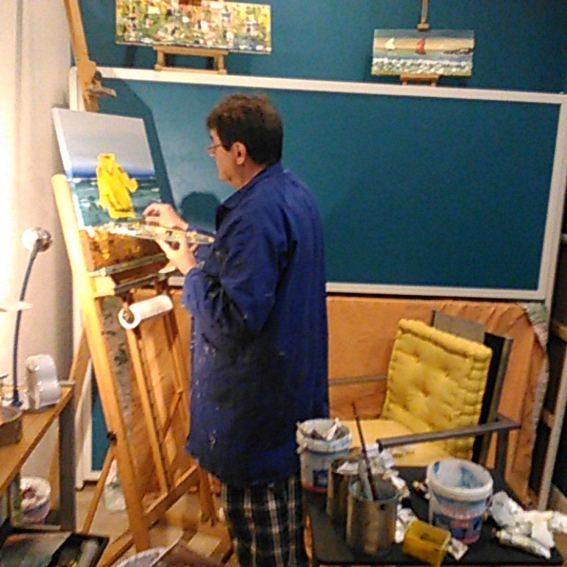 Caradec Philippe (CARA) - El artista trabajando