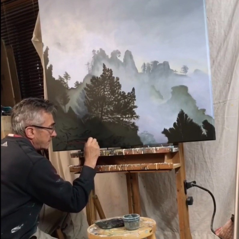 Philippe Manson - The artist at work