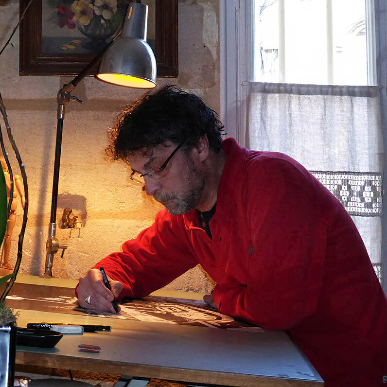 Philippe Renou - The artist at work