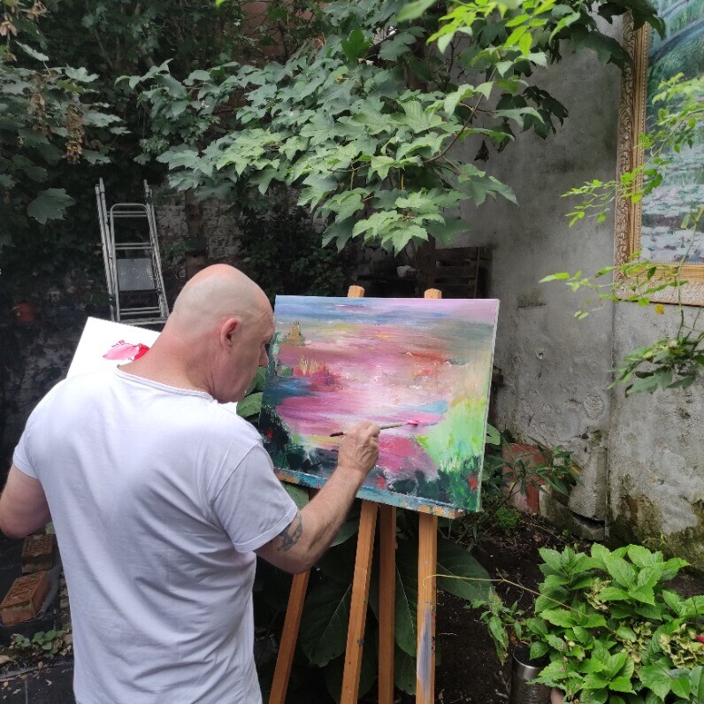 Philippe Waldack - The artist at work