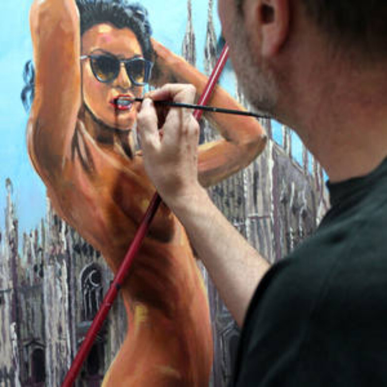 Pictor Mulier - El artista trabajando
