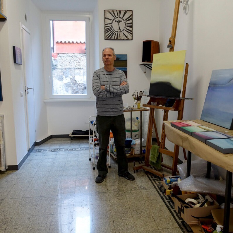 Pier Maurizio Greco - L'artista al lavoro