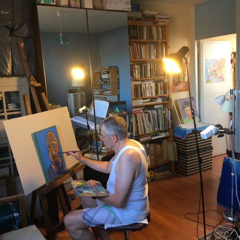 Pierre Paszkowski - The artist at work