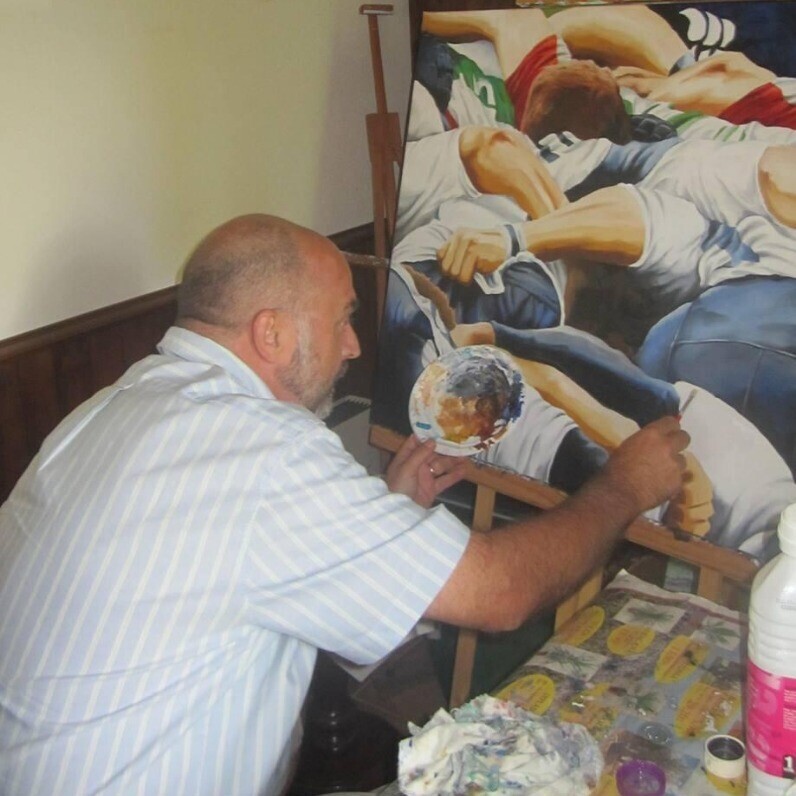 Pierre Rouanne - The artist at work