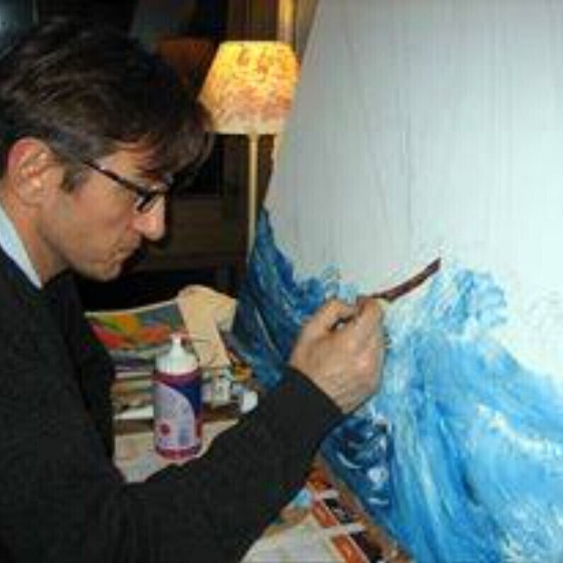Pierre Chadzynski - L'artiste au travail