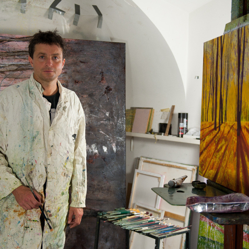 Gregor Pratneker - The artist at work