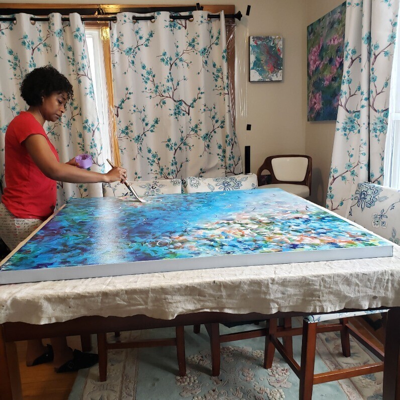 Racquel Miller - The artist at work