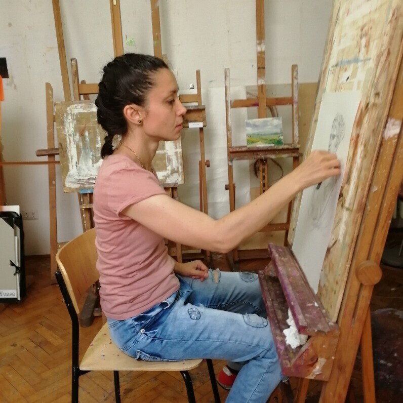 Radosveta Zhelyazkova - Ο καλλιτέχνης στην εργασία