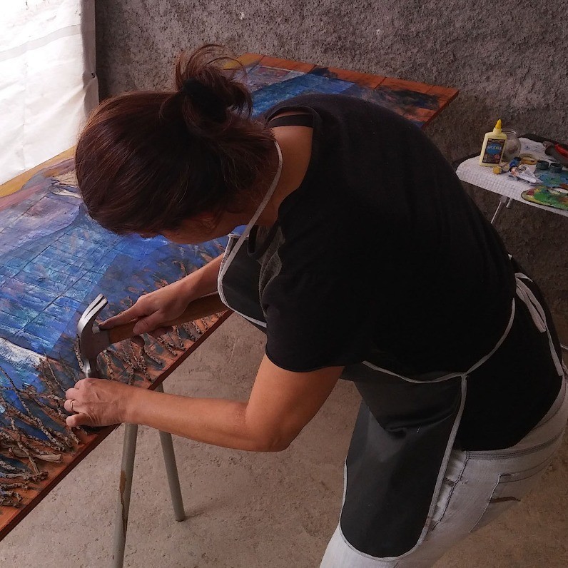 Renata Sass - Ο καλλιτέχνης στην εργασία