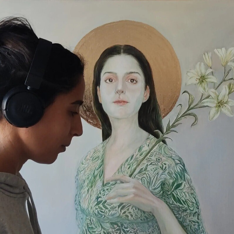 Rima Azatyan - The artist at work