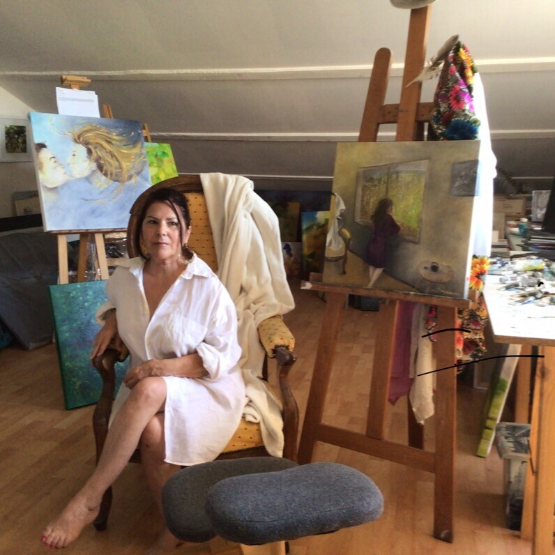 Rita Cau - The artist at work