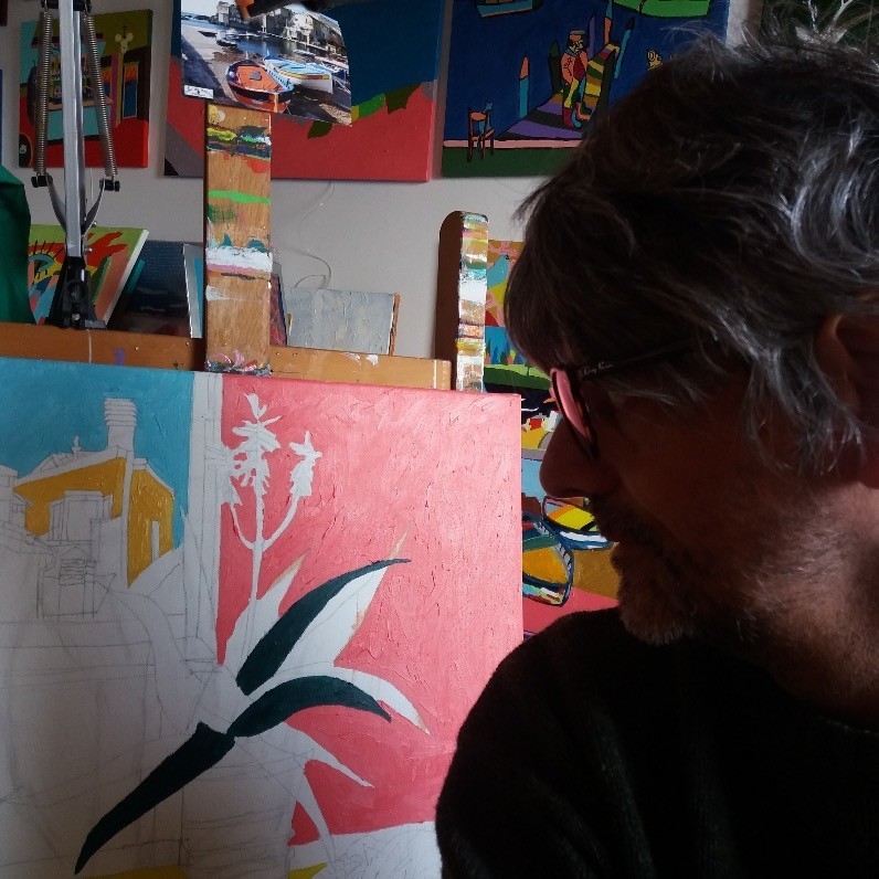 Roberto Aere - The artist at work