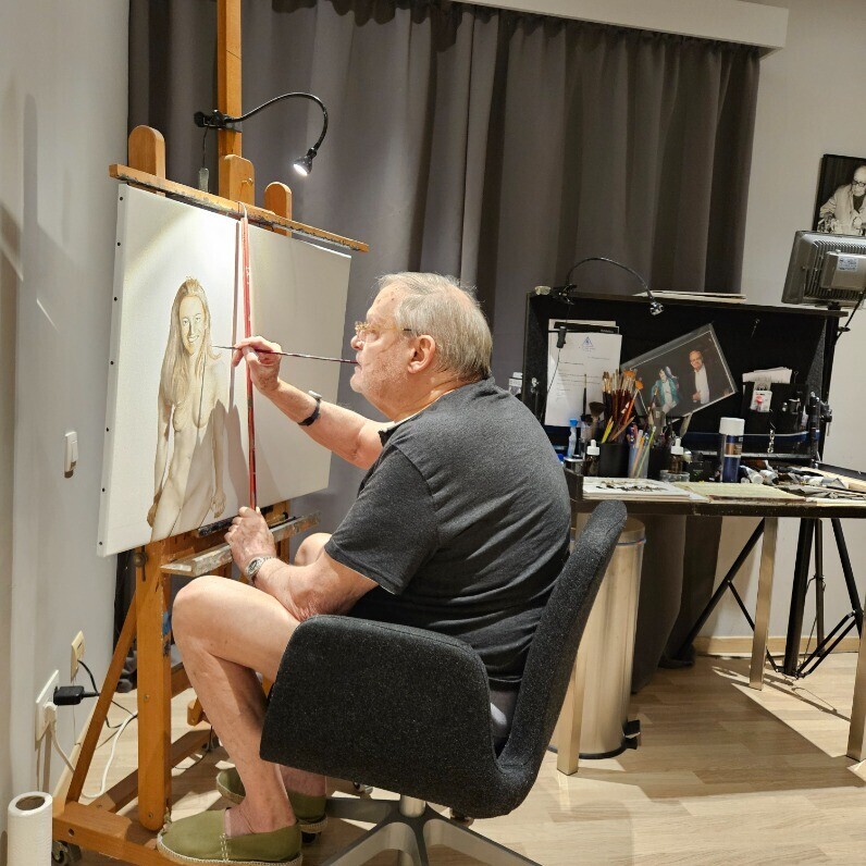 Roland Delcol - The artist at work
