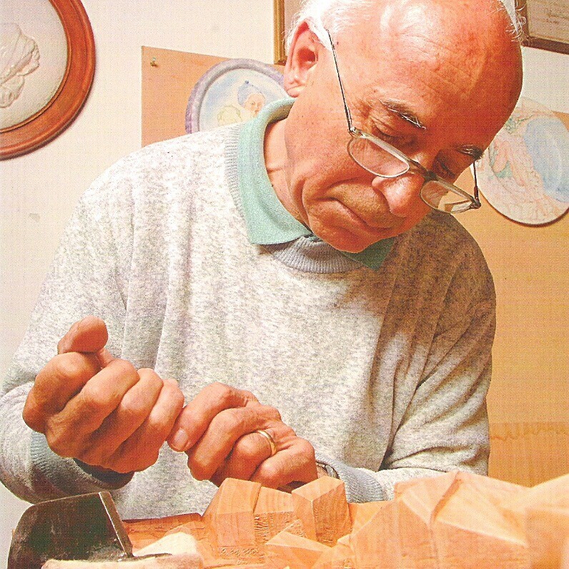 Rolando Sampaolesi - L'artista al lavoro