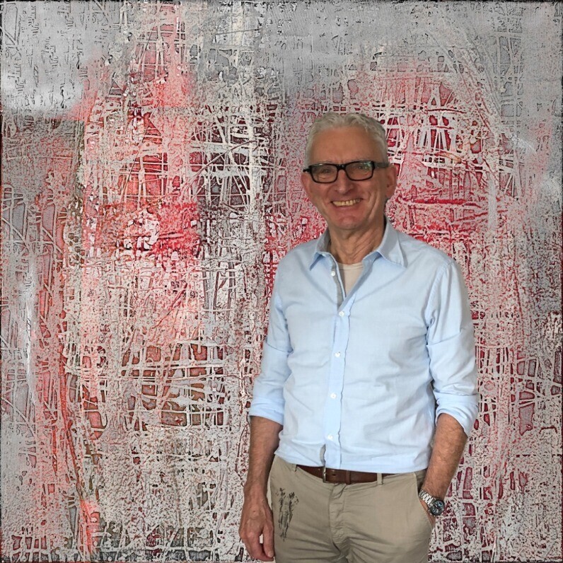 Rudi Eckerle - Der Künstler bei der Arbeit