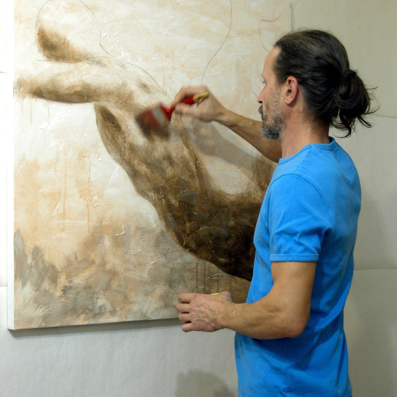 Rumen Spasov - The artist at work