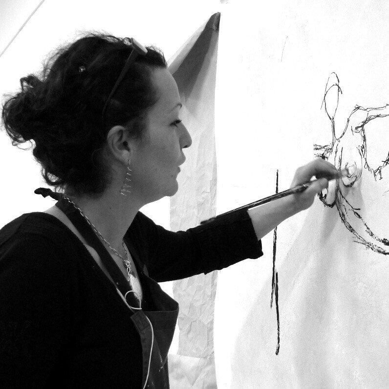 Karine Salmieri - The artist at work