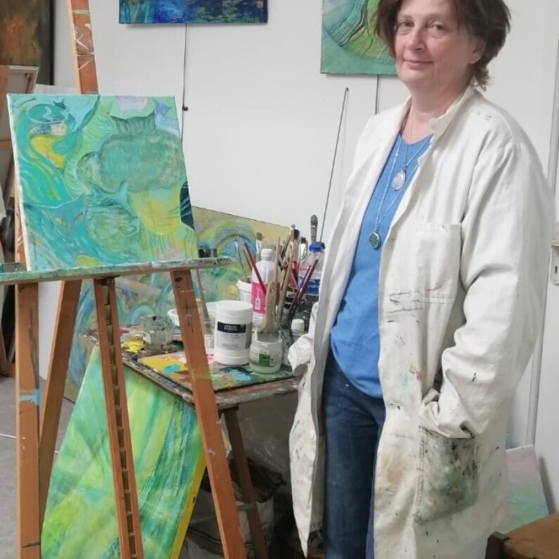 Sandra Bédu - L'artiste au travail