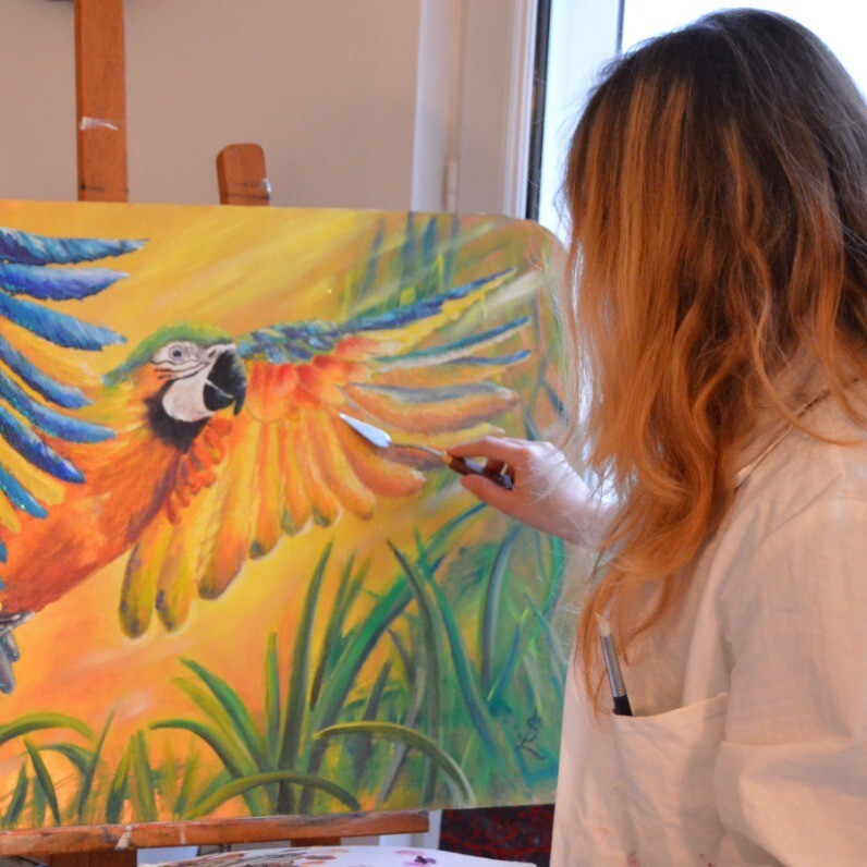 Sandrine Lamotte - The artist at work