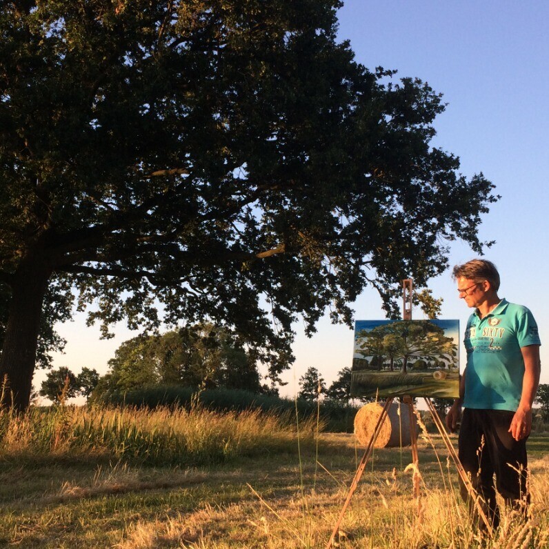 Bas Van Bemmel - De kunstenaar aan het werk