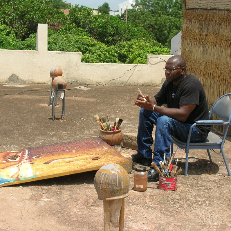 Sénou Fofana - L'artiste au travail