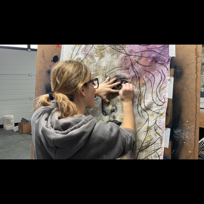 Serena Grassetti - L'artista al lavoro