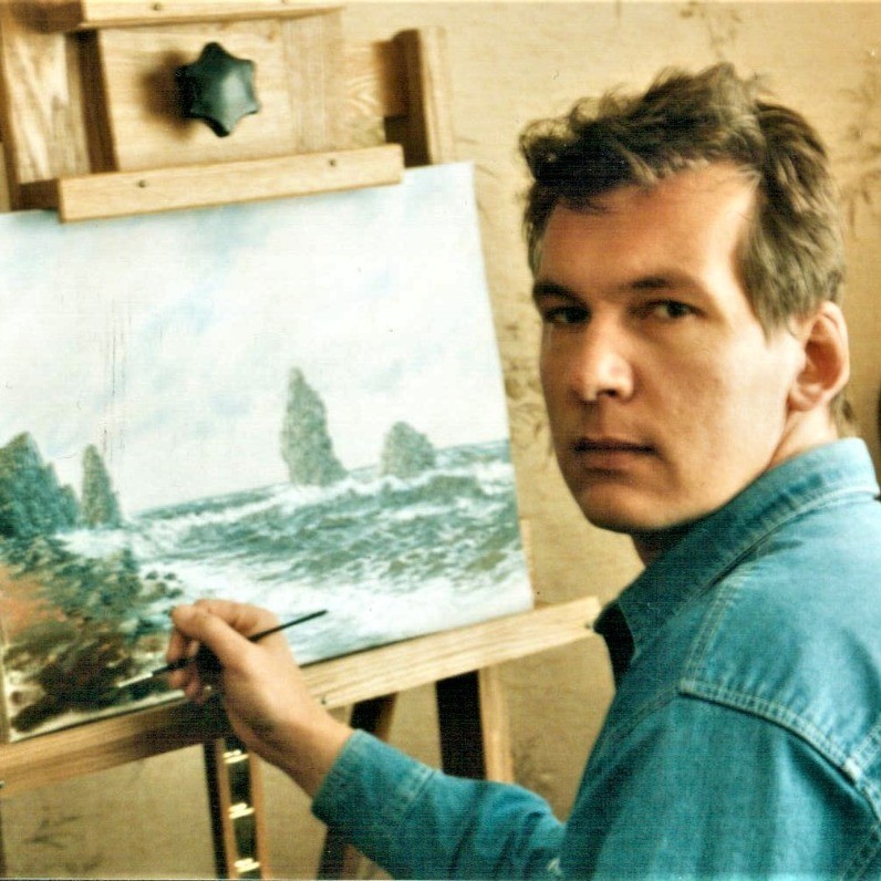 Sergei Vasenkin - The artist at work