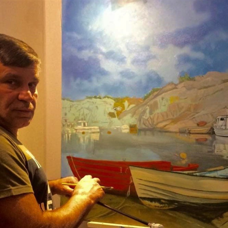 Sergii Selega - The artist at work