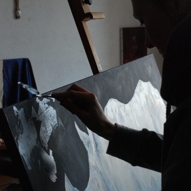 Marina Shavyrina-Shkoliar - The artist at work