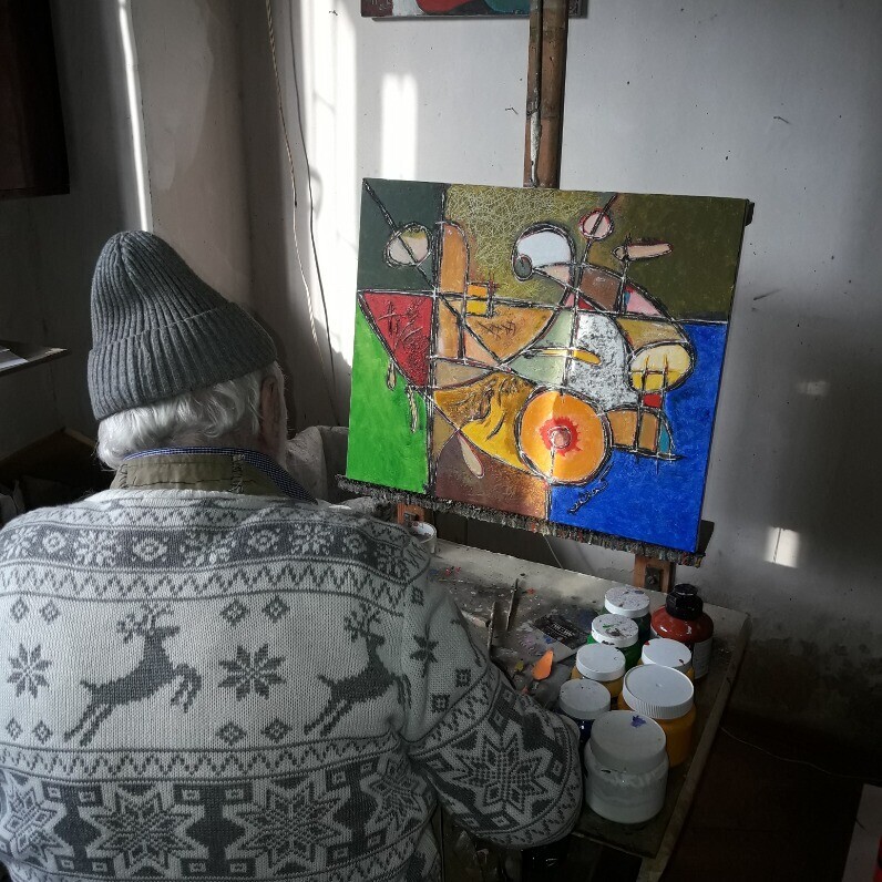Serkhach - The artist at work