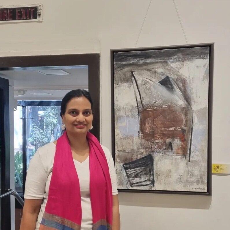 Sharmila Gupta - The artist at work