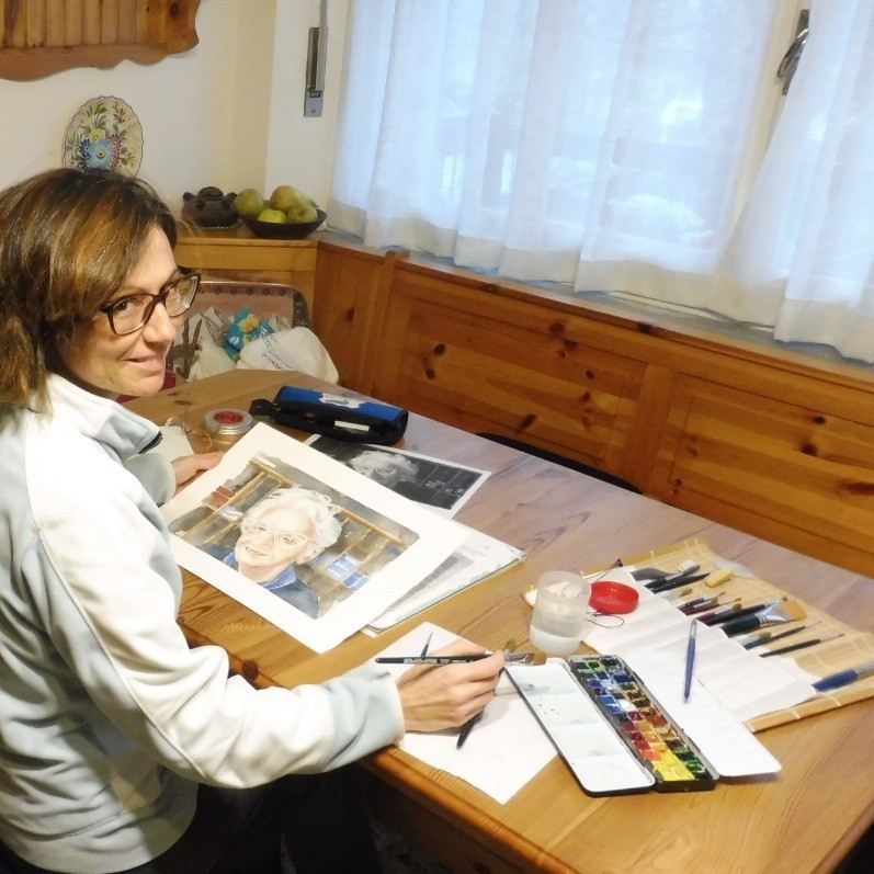 Silvia Cordero - The artist at work