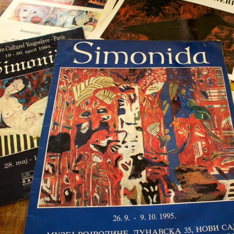 Simonida Djordjevic - The artist at work