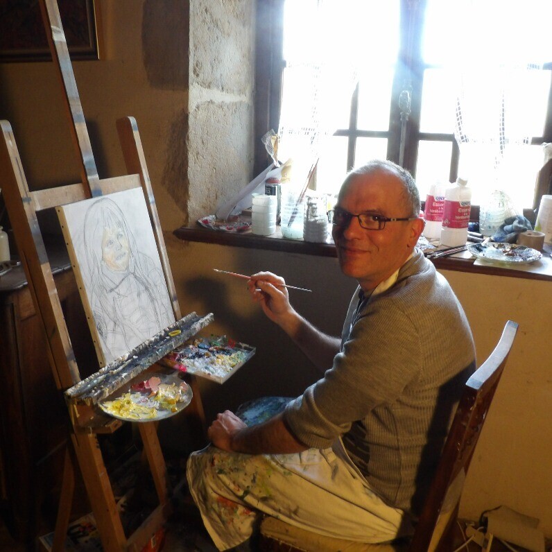 Sylvestre Leonard - The artist at work